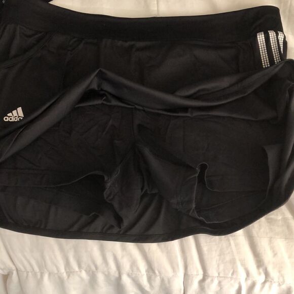 Adidas Climalite  Tennis Skort Size L Black GUC - Picture 3 of 8